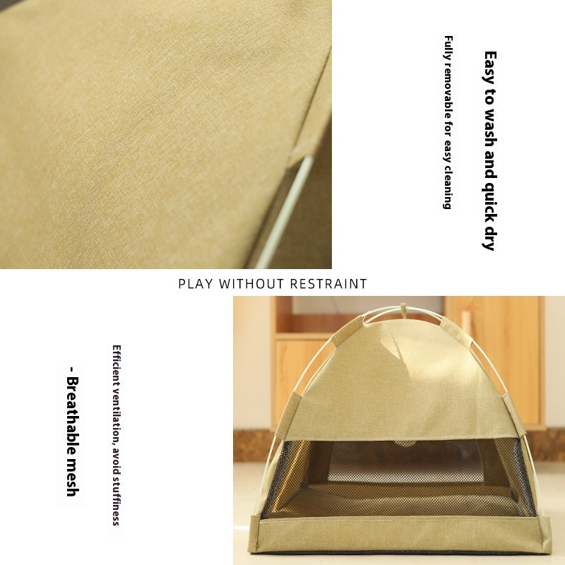 Cathouse Doghouse Respirant Tent Nest Intérieur Extérieur Chambre universelle pour animaux de compagnie