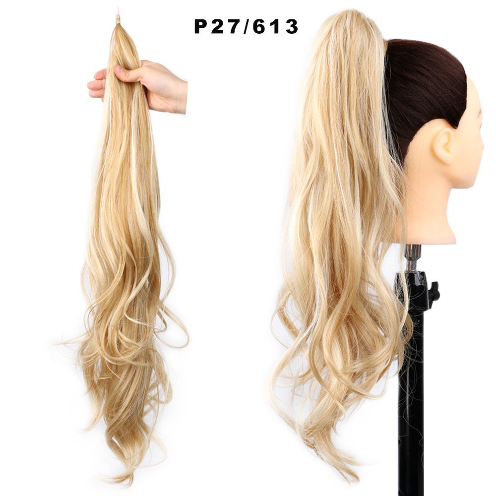 Perruque de queue de cheval haute pour femmes Winding Big Wave Long Curly Hair