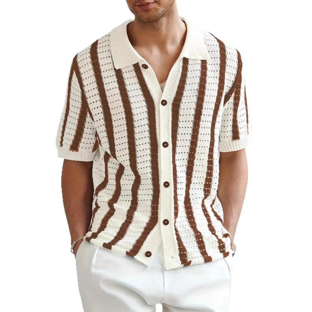 Été Chandail à glissière verticale à glissière Lapel Haut