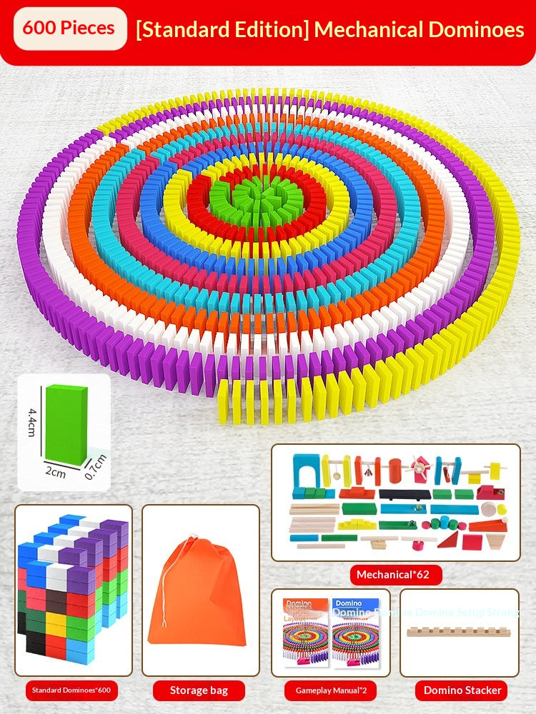 Puzzle éducatif Jouet Mécanisme Bâtiment Blocs Cadeau Dominos