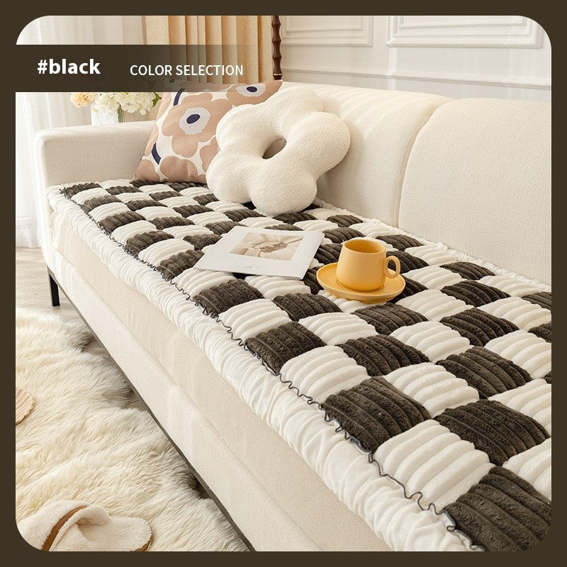 Chessboard animal Grille Kennel Pad Automne et Winter Warm Square