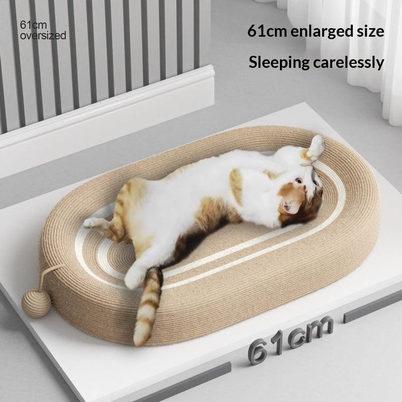 Sisal Cat Scratcher Non Shedding Lit de chat durable Sisal