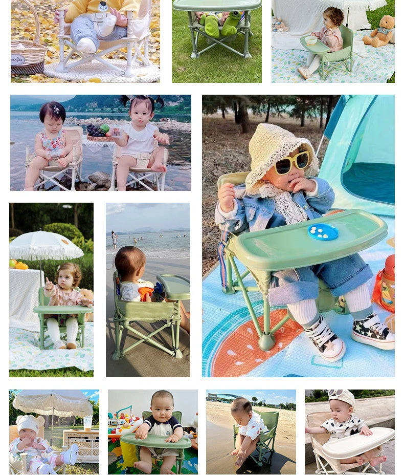 Baby Picnic Chaise Outdoor Beach Camping Tabouret Portable Polding Photographie Apprentissage Seasid