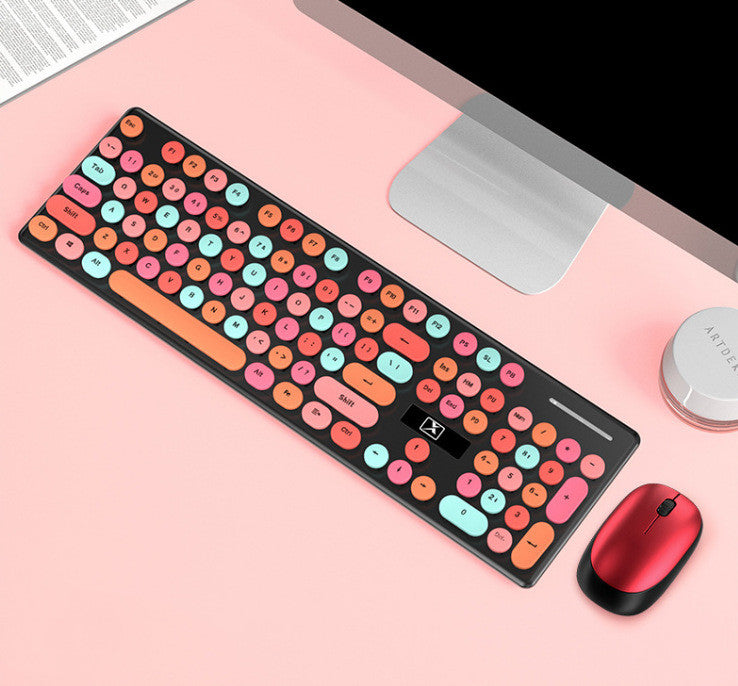 Clavier et jeu de souris sans fil pour manipulateur punk