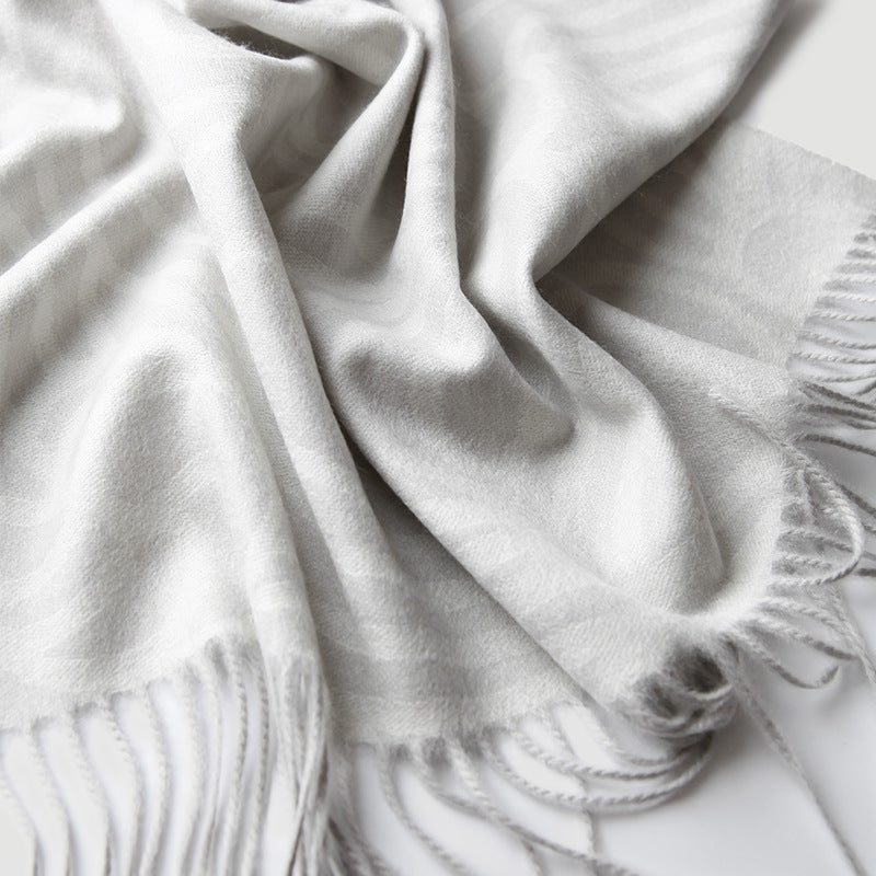 Cashmere double face Jacquard Cashmere avec un design Cloud pour usage domestique