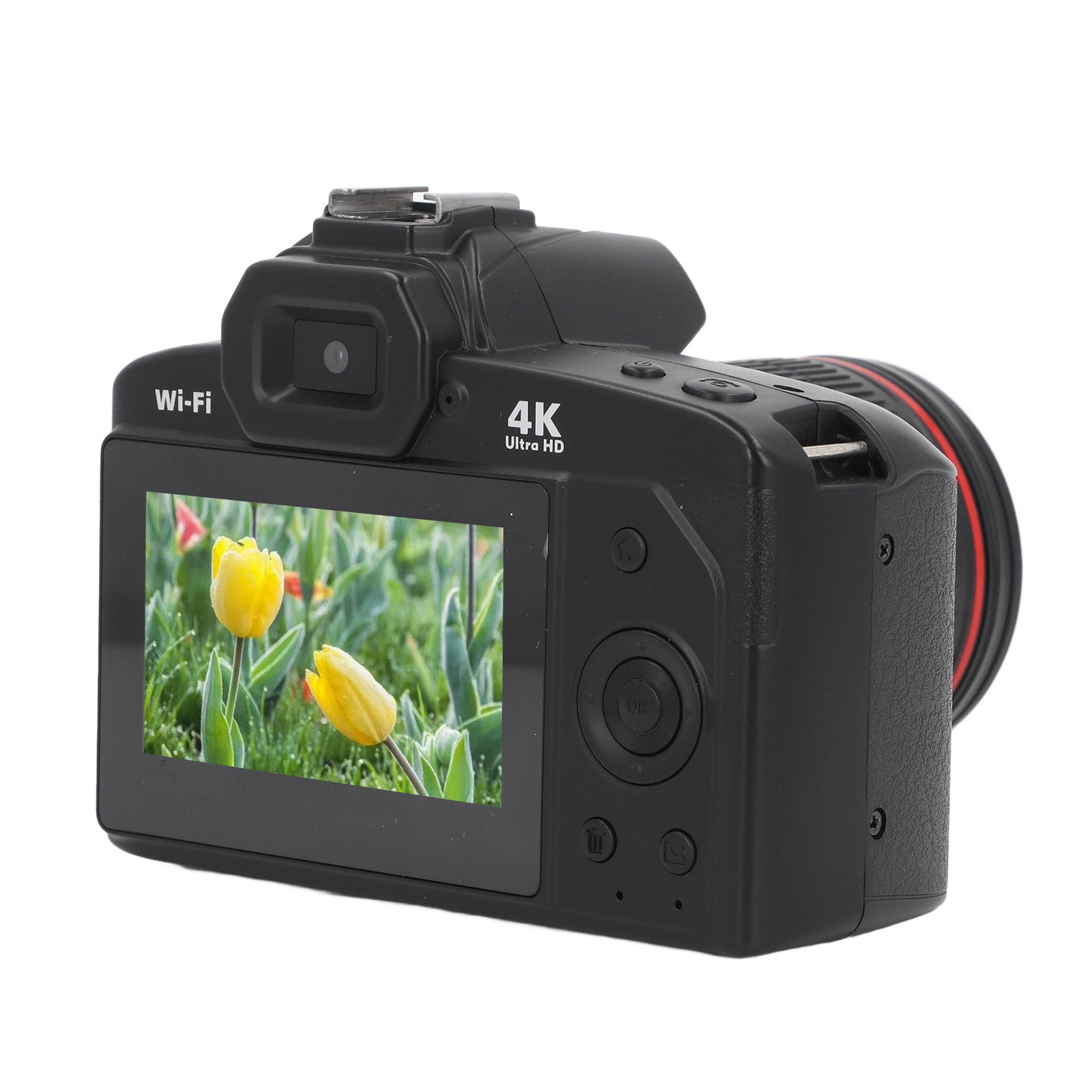 Caméra numérique écran IPS 3 pouces 4K 64MP 16x Zoom numérique vision nocturne sans fil double Camer