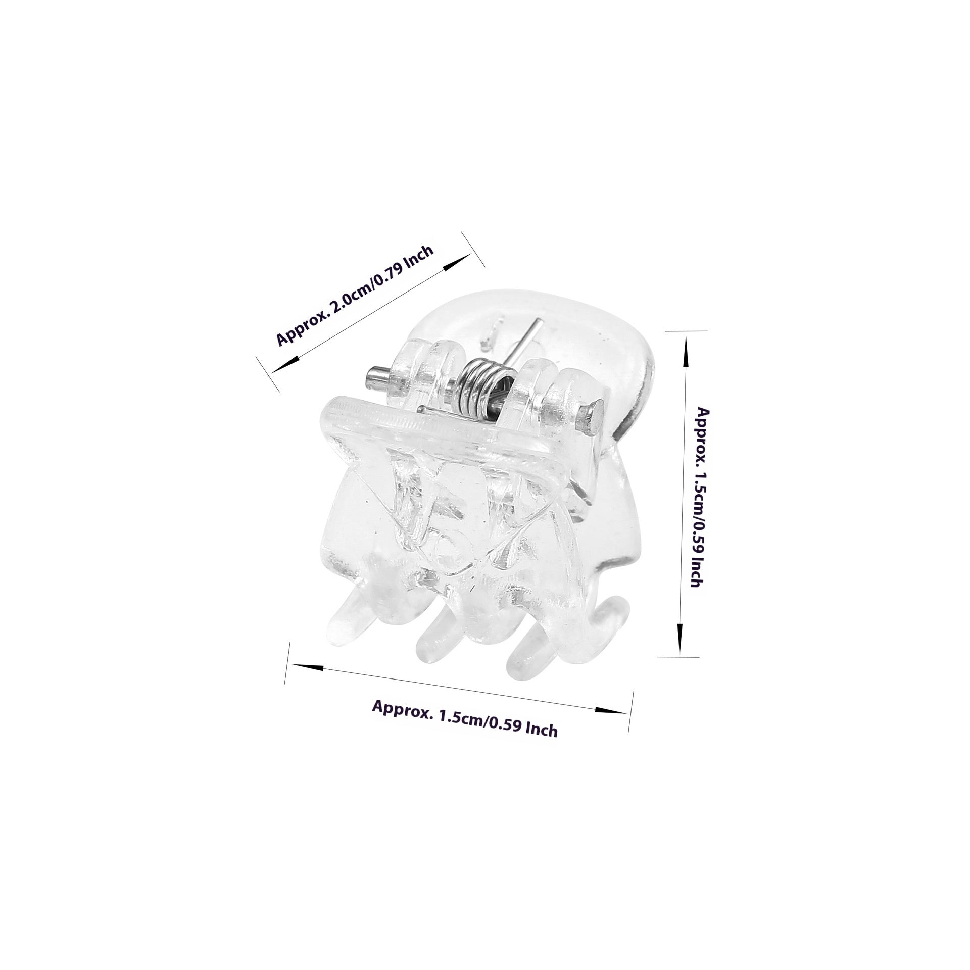 Matte Black Mini Griffe Clip 1cm Female Bangs Petits Coiffures Broyées pour Enfants