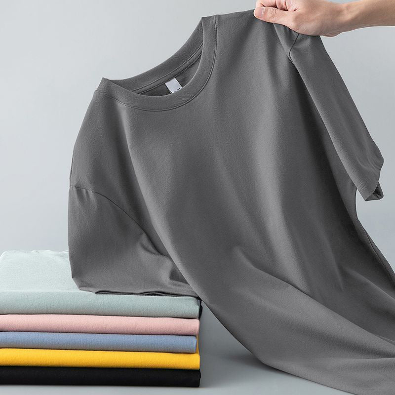 T-shirt à manches courtes pour hommes d'été polyvalent et souple pour les jeunes hommes