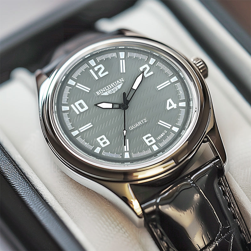 Bracelet de montre en cuir minimaliste pour hommes