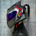 Casques de moto en cuir de couple