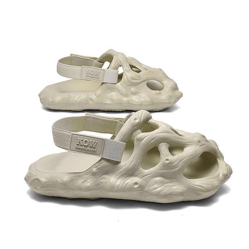 Chaussures de trou Sandales pour hommes porter des chaussons creux