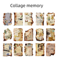 Sugar Poem Retro Anomalous Burnt Material Paper Fragments Series