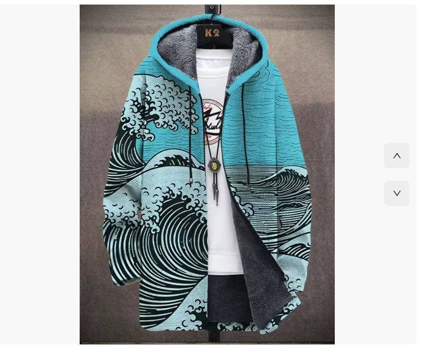 Cardigan à capuche épais vêtements d'hiver