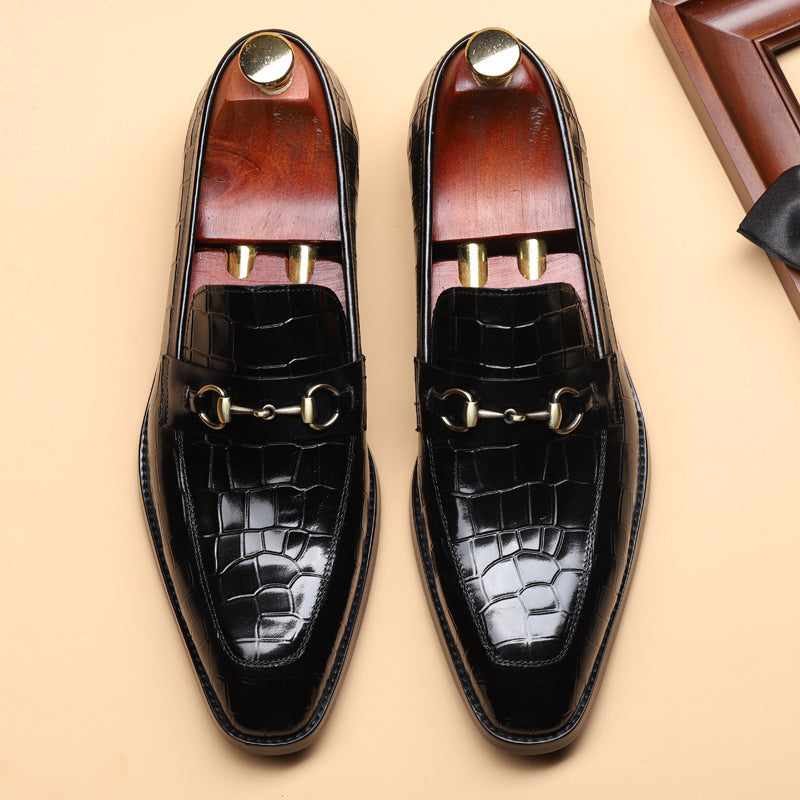 Chaussures de robe homme d'affaires en métal