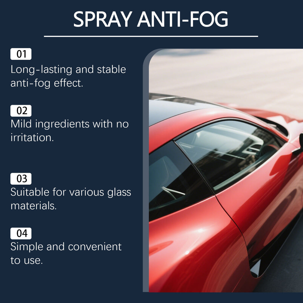 Vaporisateur anti-buée de voiture Hikmarion efface efficacement le brouillard et élimine l'eau des fenêtres de voiture