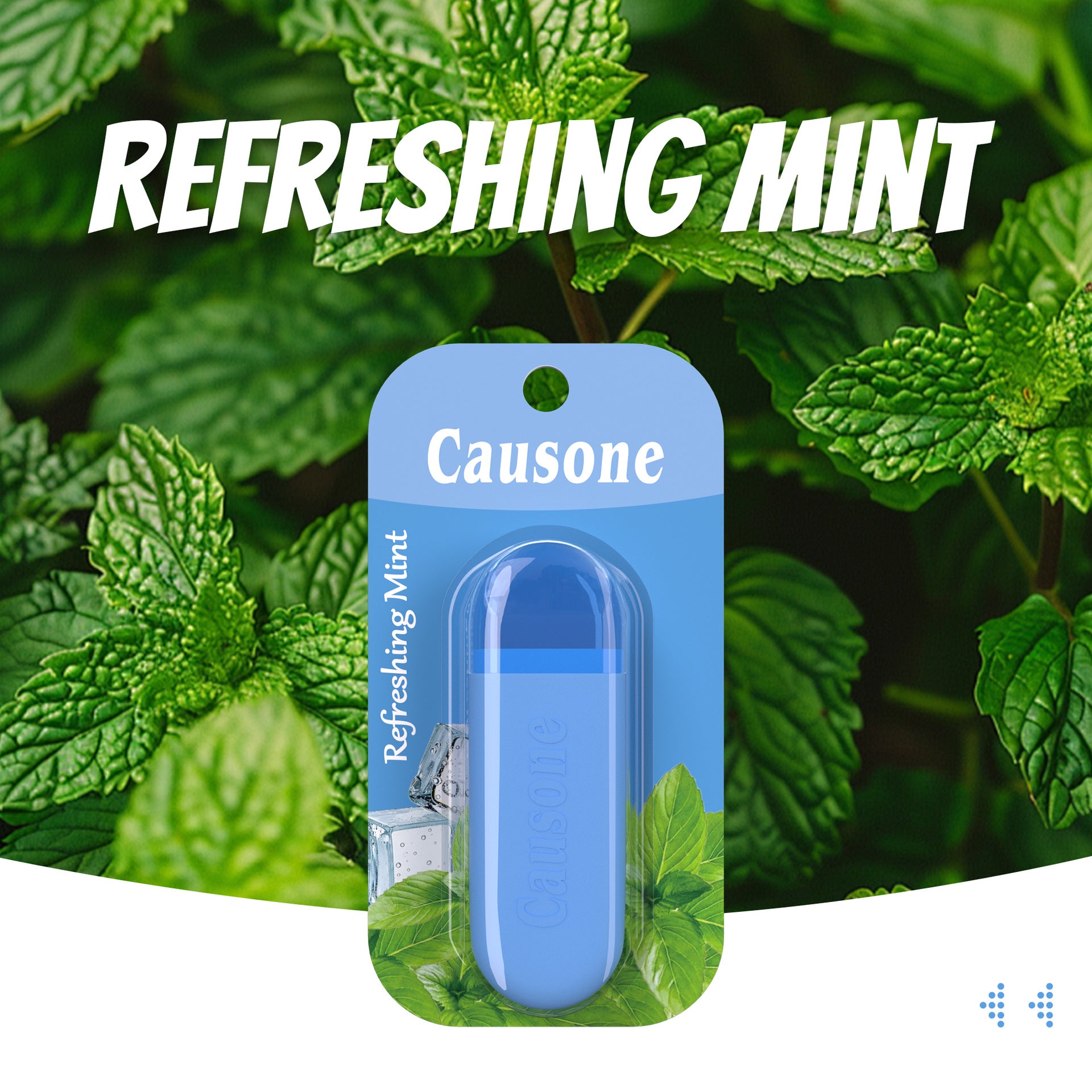 Assaisonnement oral parfumé à la menthe et bâton énergisant