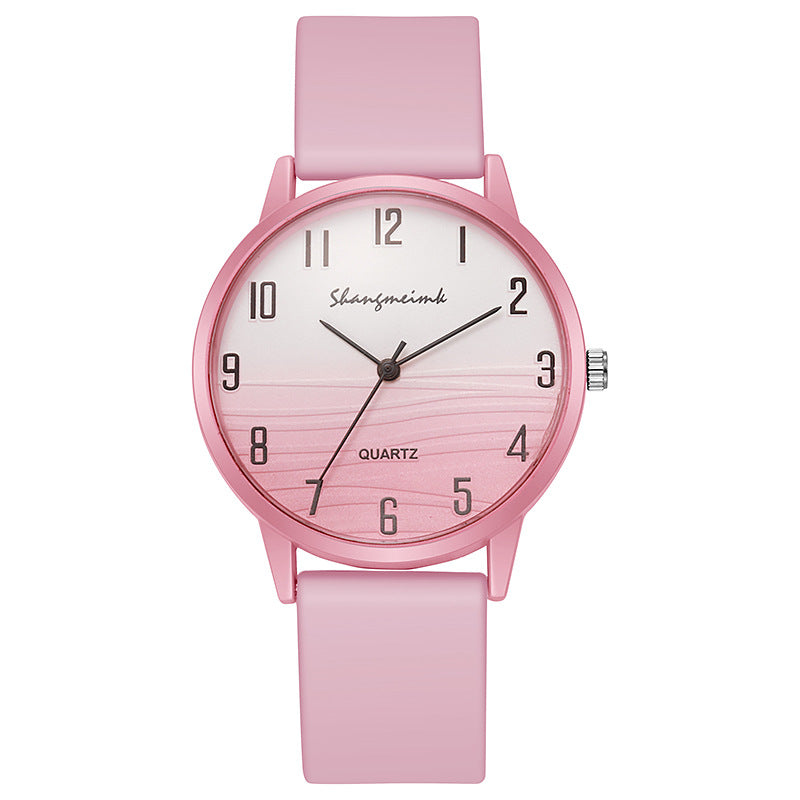 Casual simple Jelly couleur montre pour femmes