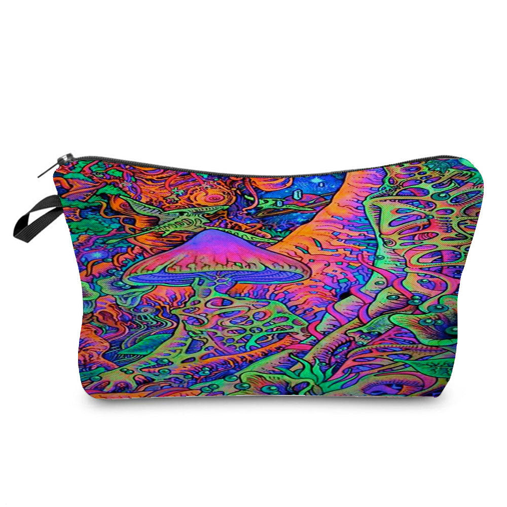 Fantasy Mushroom Pattern Mushroom Printing Sac cosmétique