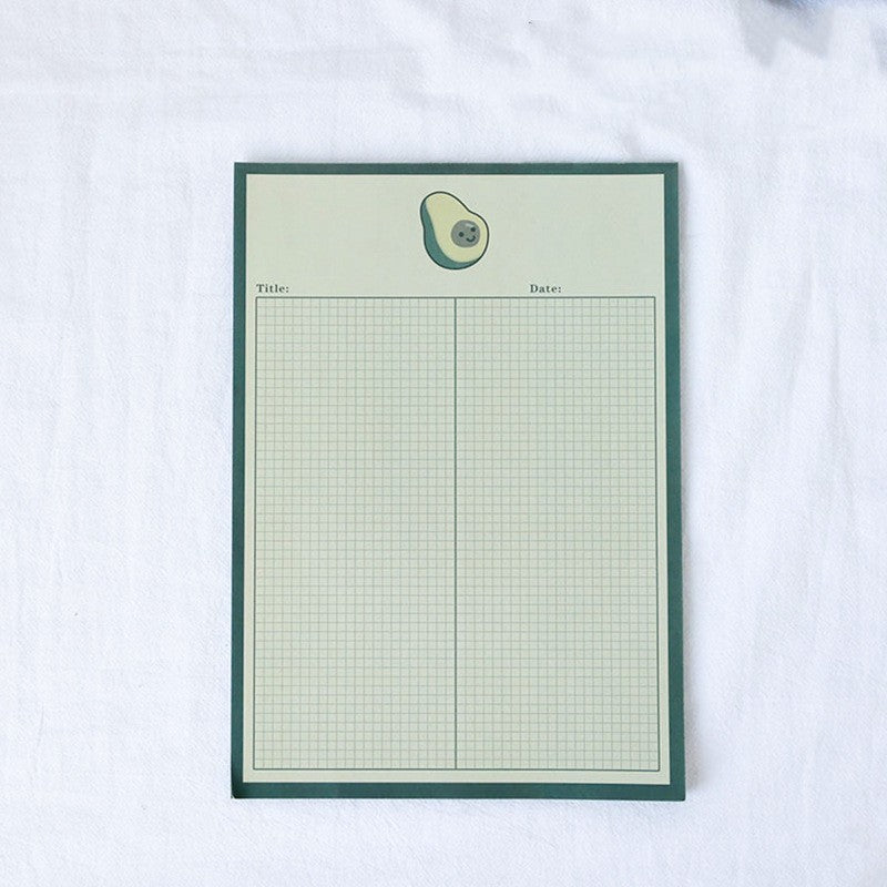 Papier de Patting Mignon Avocat Ours Sticky Note Book