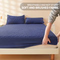 PTU Coton imperméable Feuille ajustée Étanche à l'humidité Couverture de lit anti-irritante