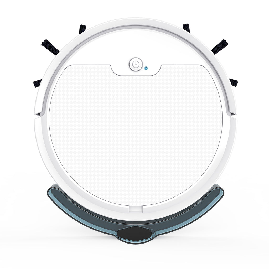 White Robot Vacuum Mop - 3-en-1 Nettoyage sec et humide
