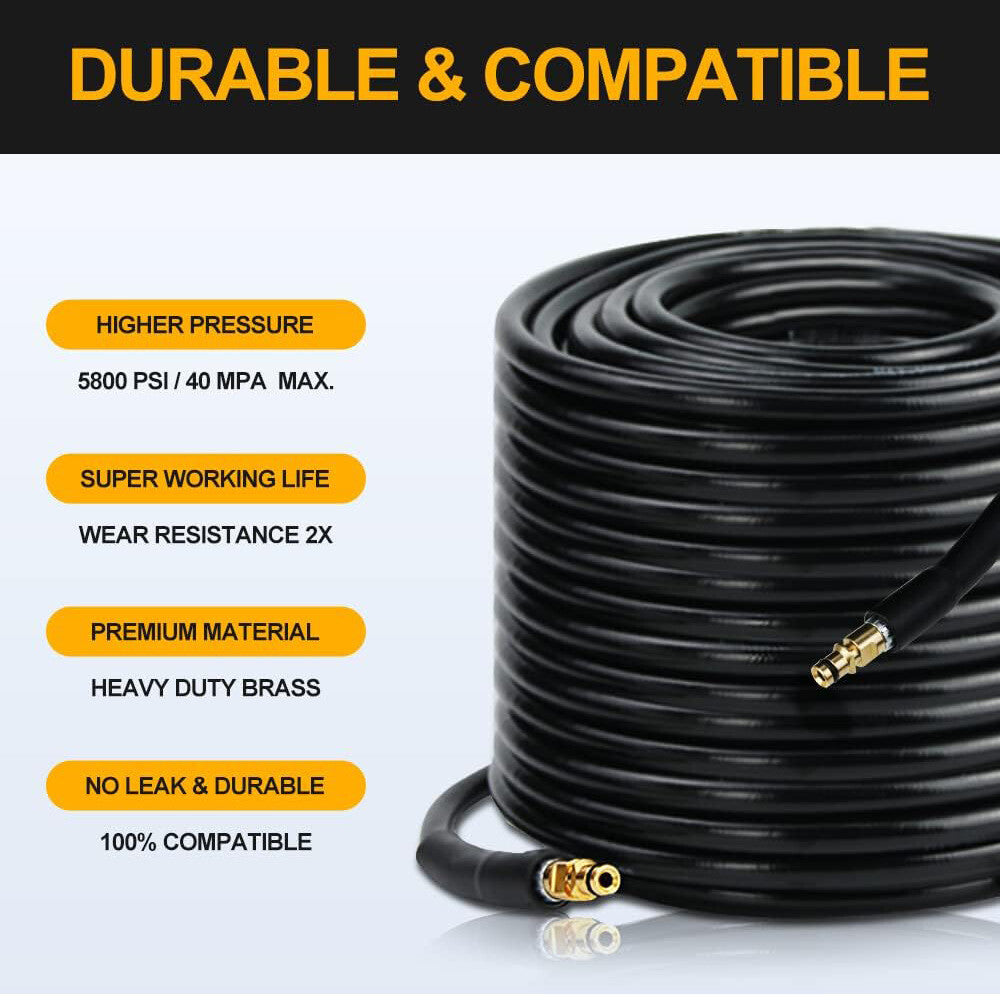 Tubes de tuyau d'extension 6M 8M 10M pour laveuse haute pression Karcher K2 K3 K4 K5 K7