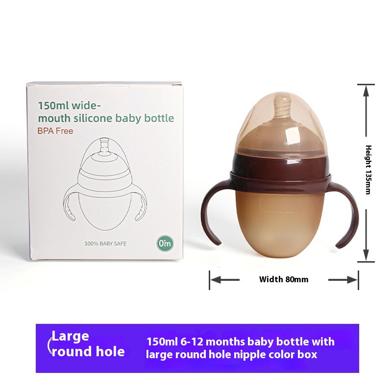 Bouteille de silicone pour outil de sevrage pour bébé simple et portable