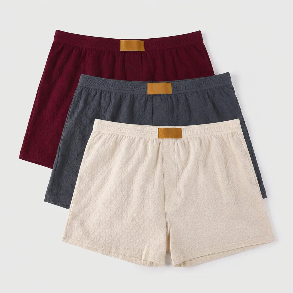 Hommes Solide-couleur Taille moyenne Texturé Boxer Slips