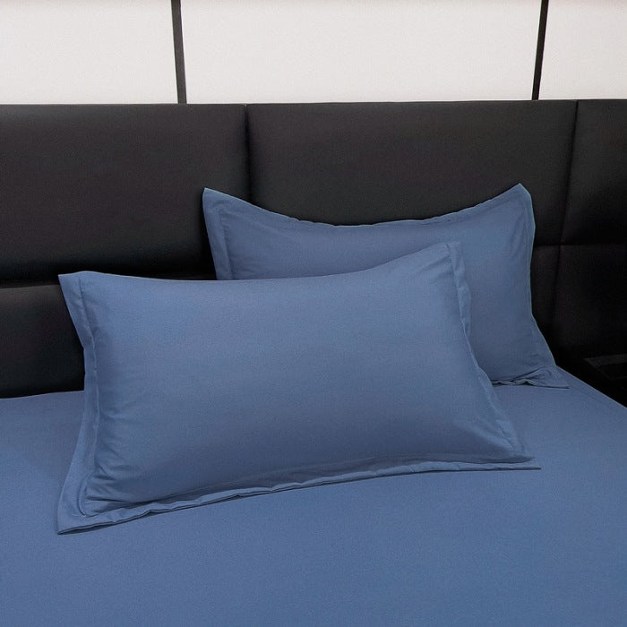 Coussin lavable en coton Aloe de couleur solide Et respirant