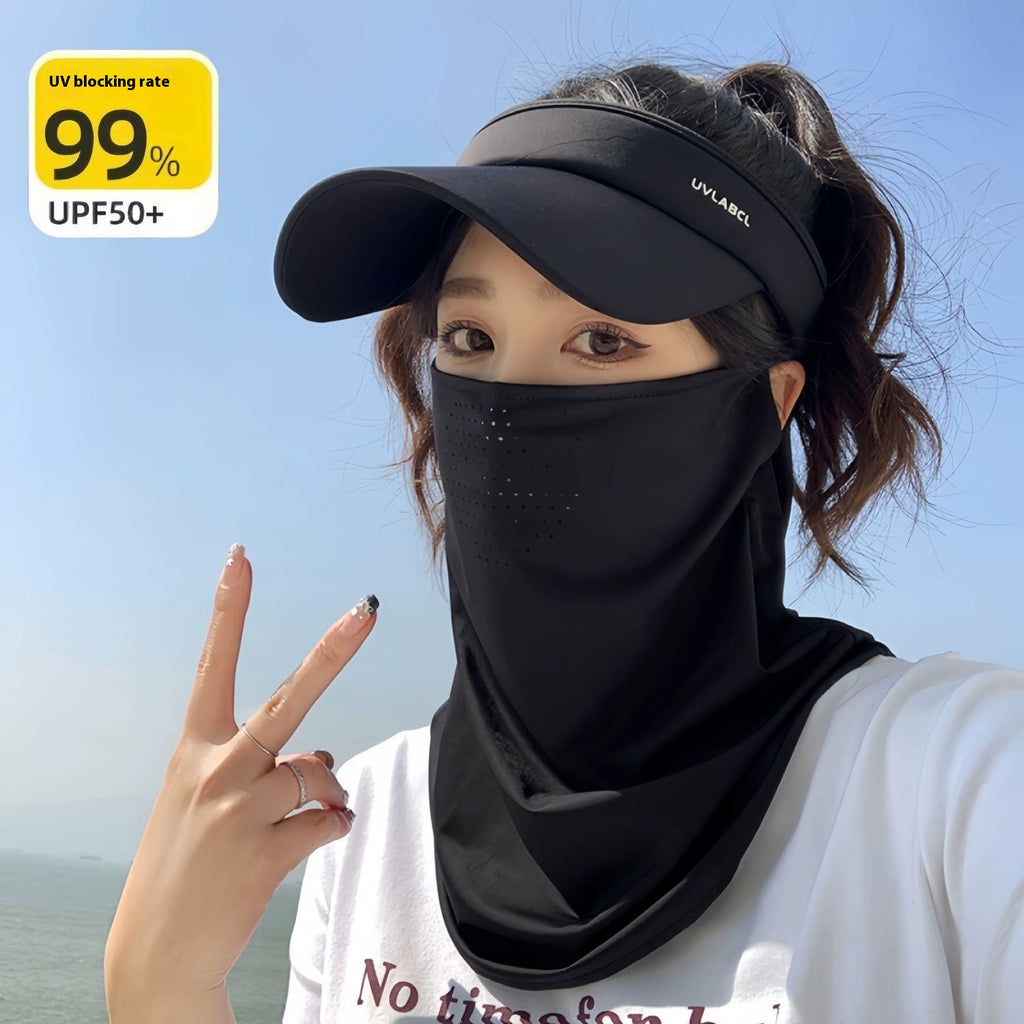 Masques de cyclisme en plein air Protection solaire Voile respirante de serviette visage