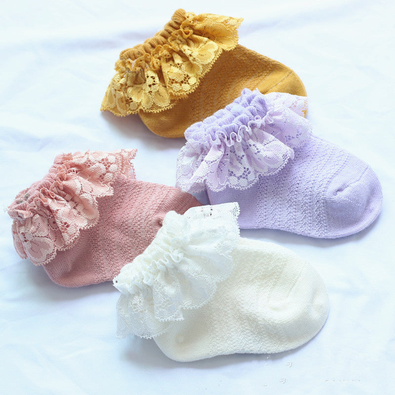 Été Filles Chaussettes en dentelle Chaussettes en dentelle