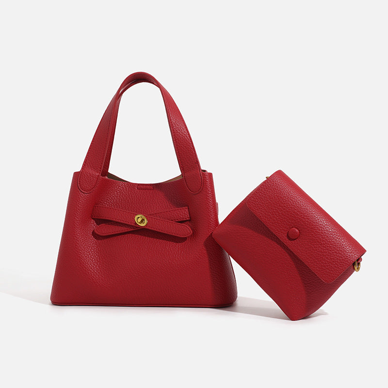 Sac à seau à la mode avec une sangle transversale