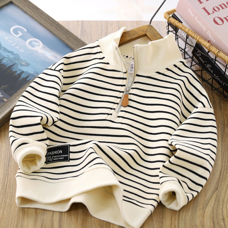 Enfants Casual Polo Collar Mode Tops Beau