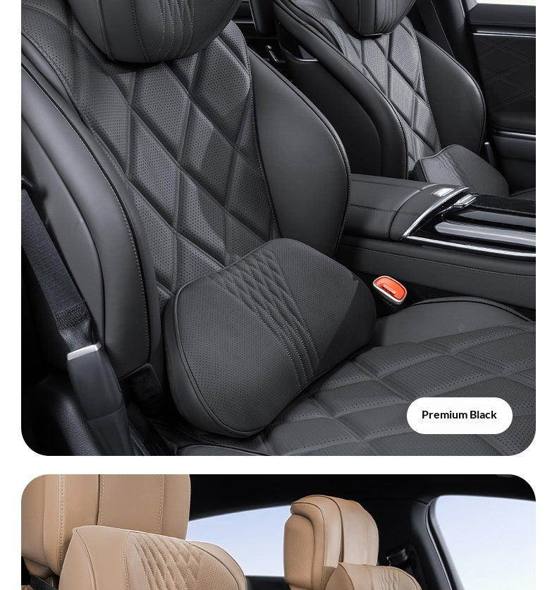 Summer Respirant Memory Foam Car Headset & Lombar Support