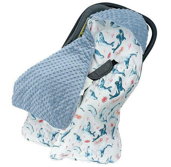 Couverture multi-fonctionnelle pour bébé à capuche Couverture pour nouveau-né à double face S