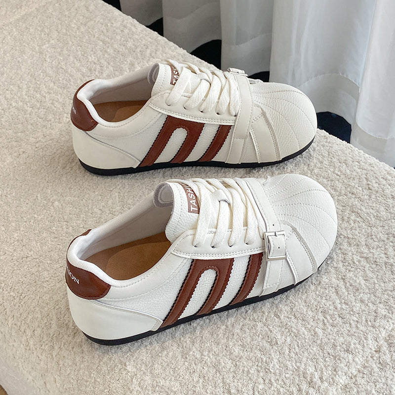 Super Soft véritable cuir femmes Allemand Trainer Chaussures Green Buckle Strap pied minceur Sp