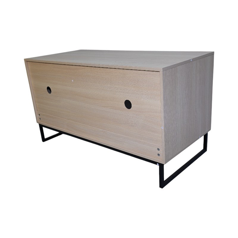 Maison de chat en bois moderne avec tapis de raclage - 47.64" x 21.46" x 25.98"