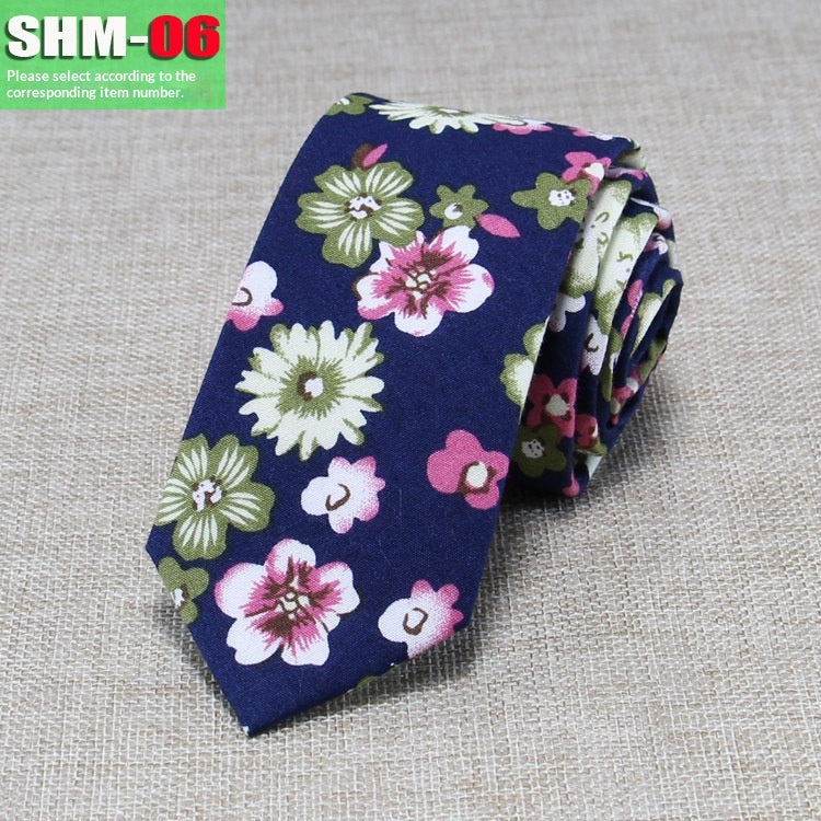 Narrow Casual Patterned Tie pour les hommes