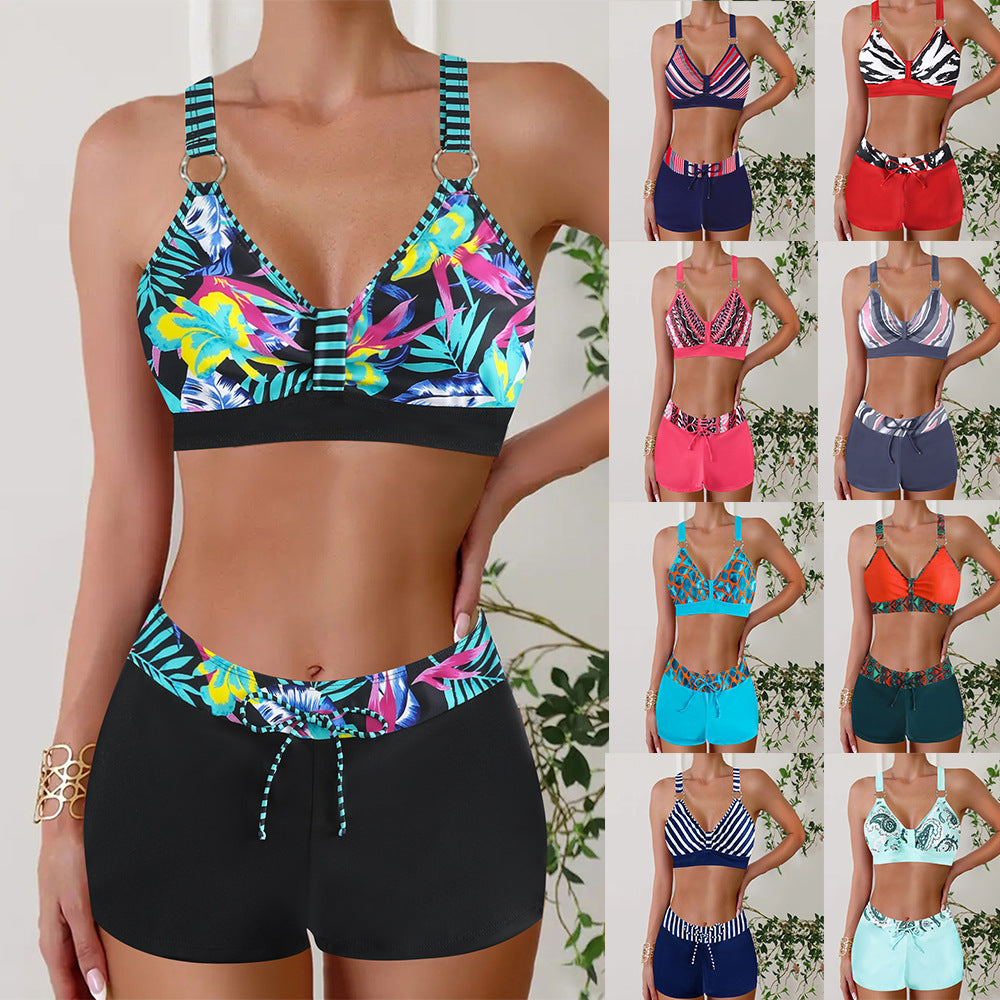 Femmes Colorful Imprimé deux-pièces maillot de bain Bikini