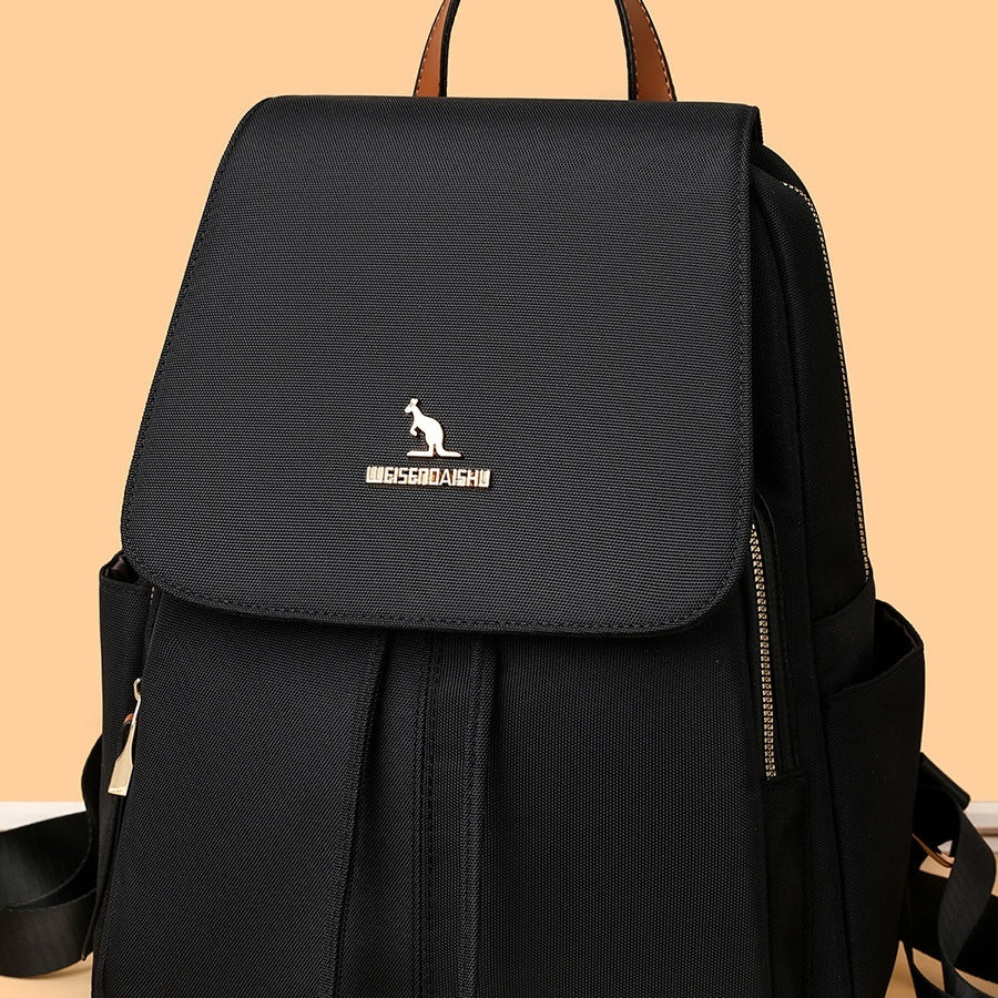 Sac à dos en nylon élégant pour les femmes style coréen Casual Business Commuter Bag