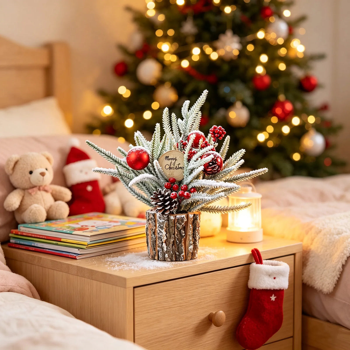 Mini table artificielle arbre de Noël