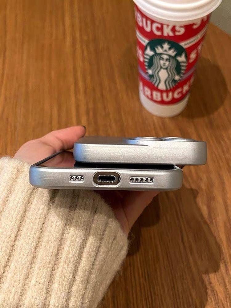 Cas de téléphone en argent électroplaqué en Europe et en Amérique
