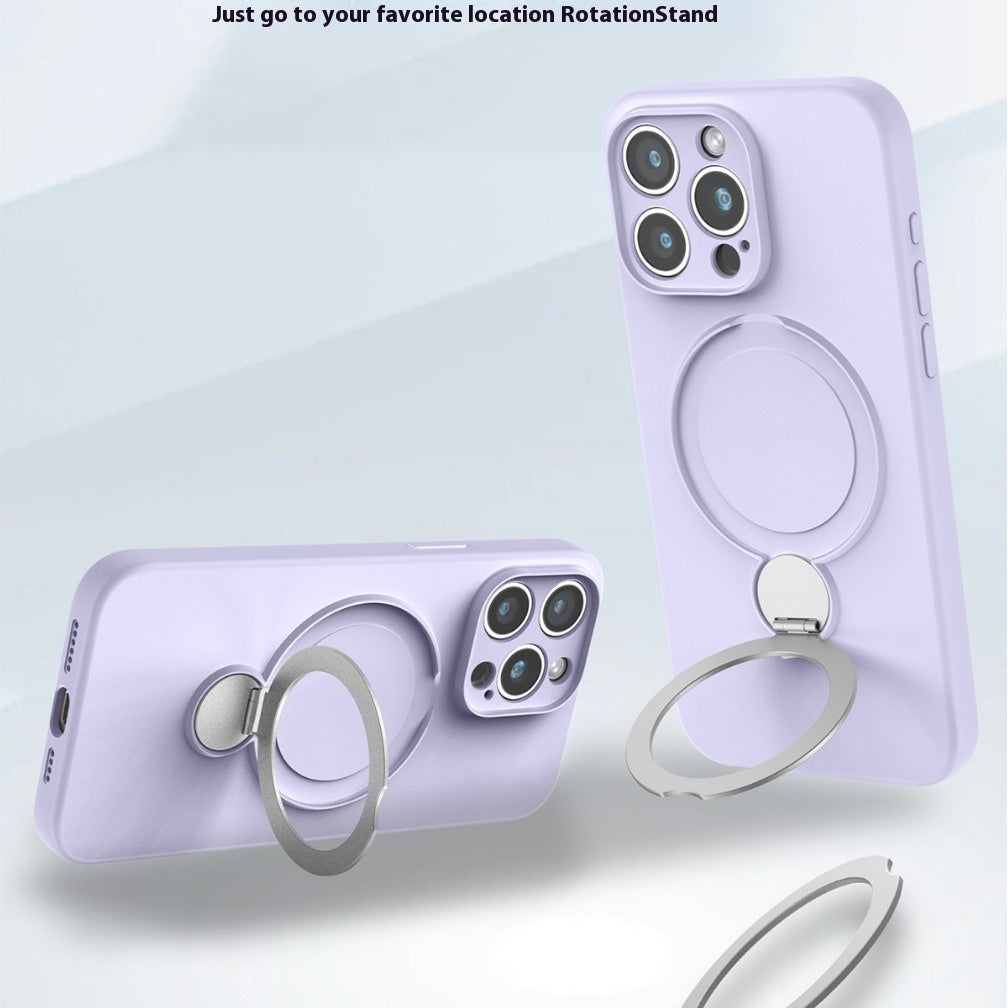 Boîtier de téléphone magnétique en silicone liquide applicable anti-chute