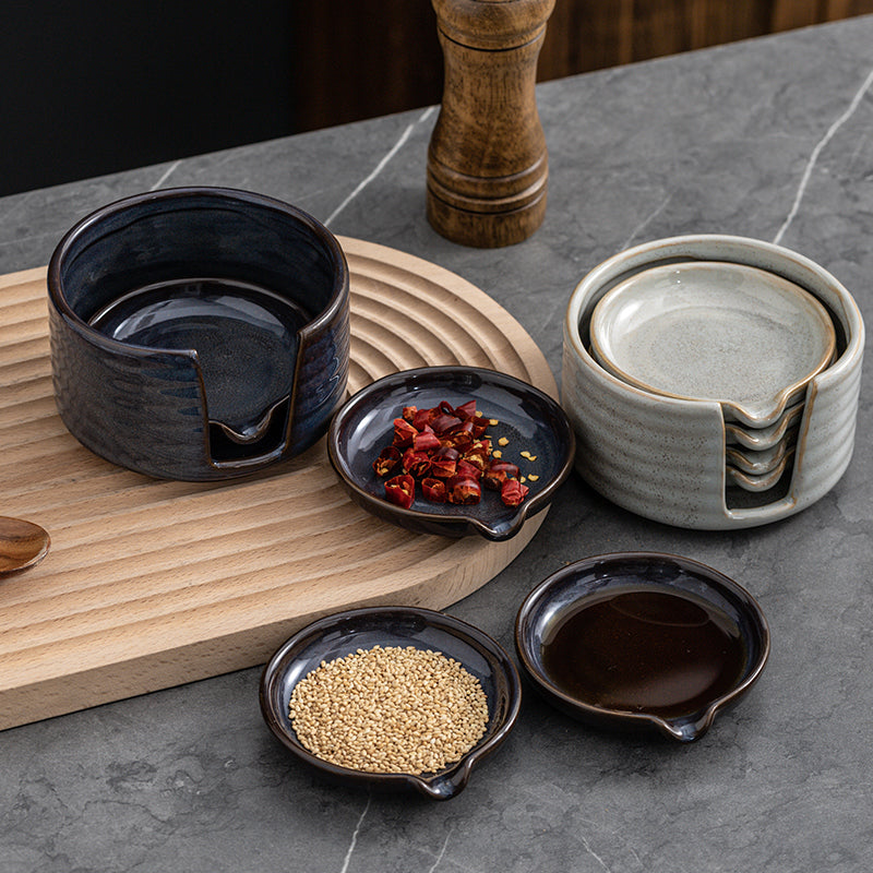 Assiette de sauce créative en céramique japonaise