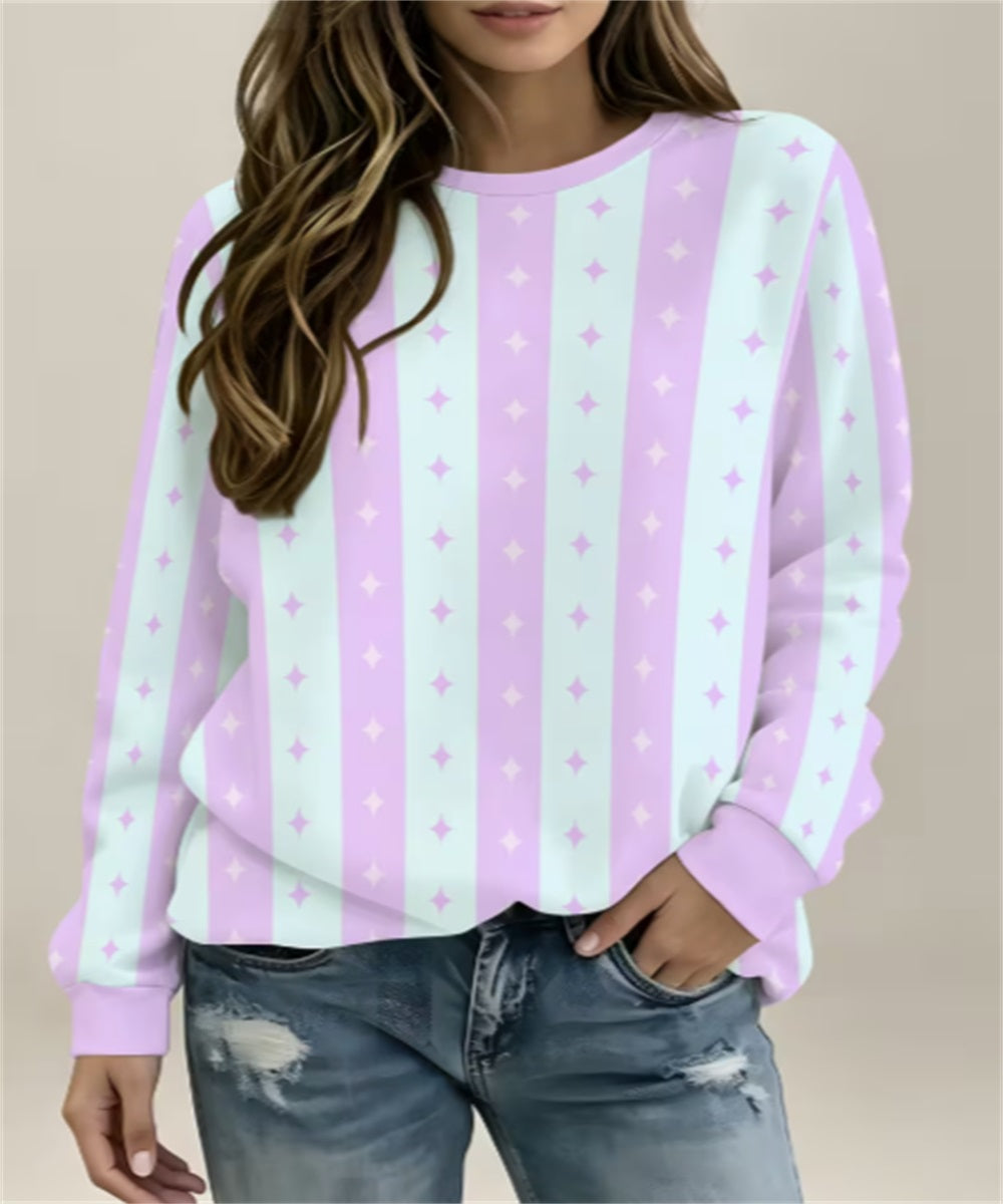 Sweat-shirt en col rond pour femme
