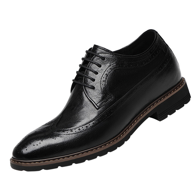 Bullock Homme 8cm Chaussures Derby en hausse de hauteur en style britannique