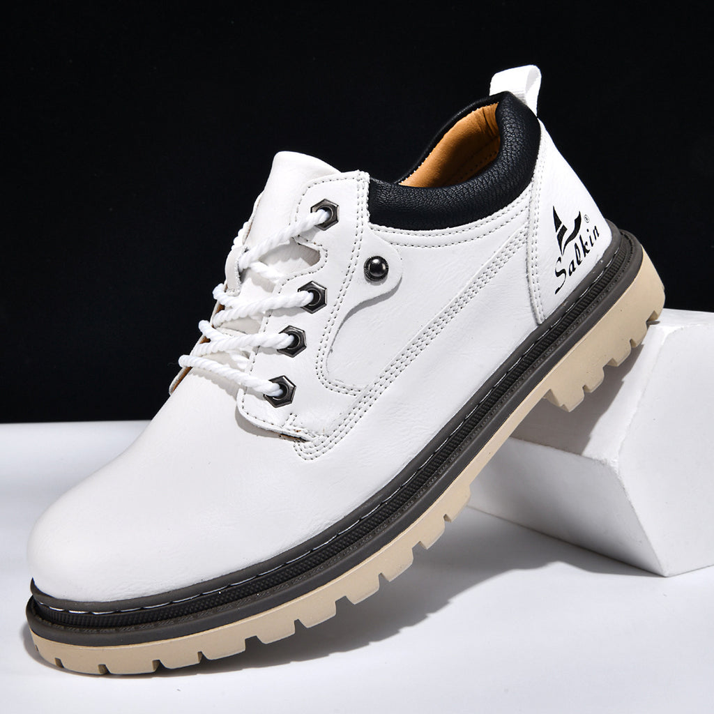 Bottes de travail de style britannique pour hommes tendance