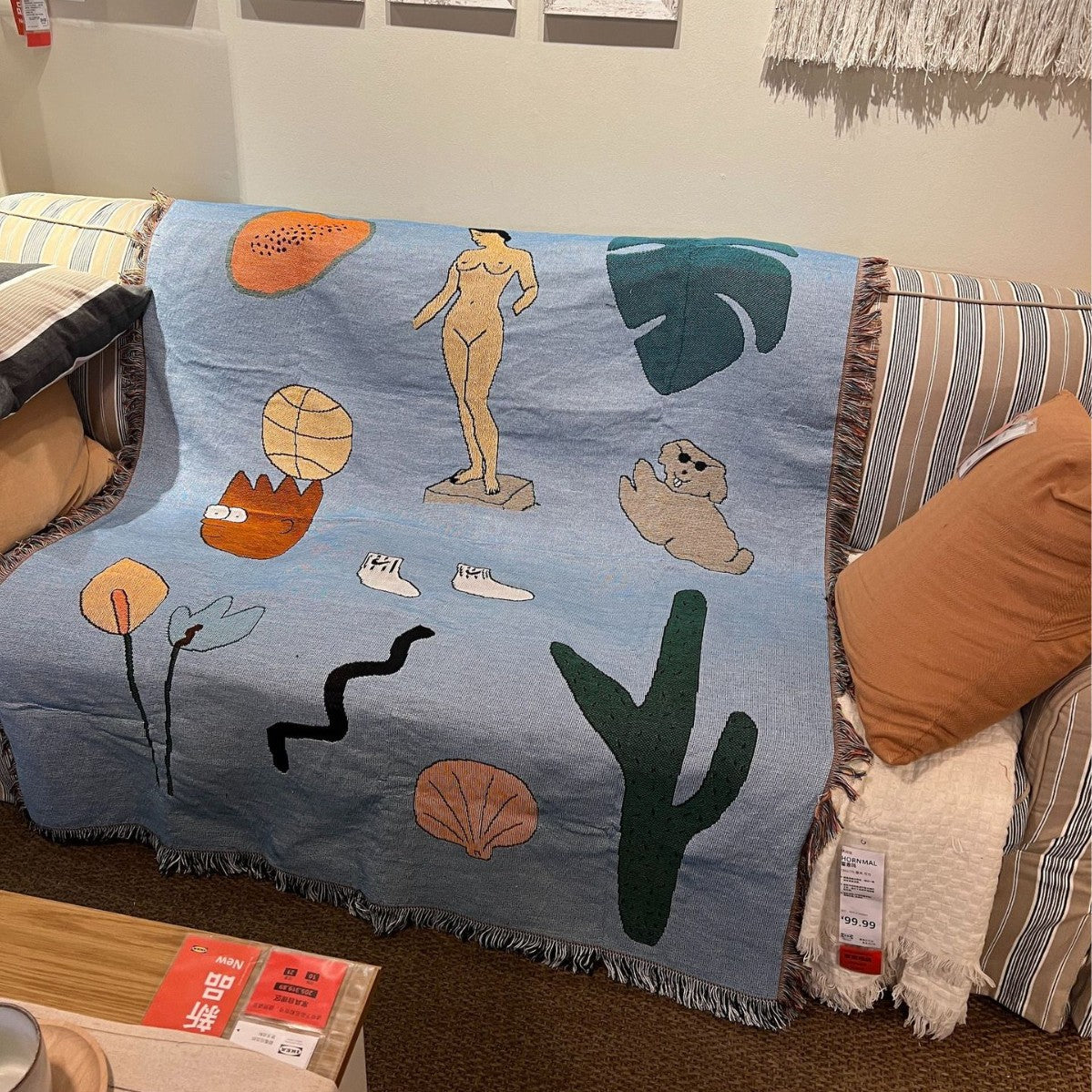 Artist Tapestry Creative Canapé Blanket Personnalisé lancer décoratif