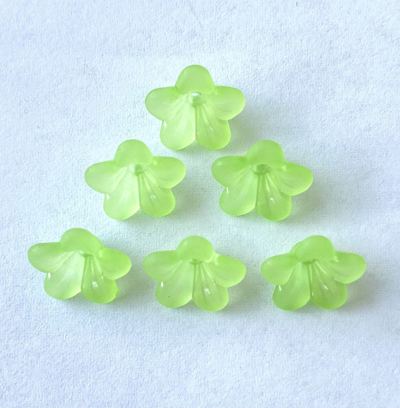 Perles 5-Petal Acrylique Matte