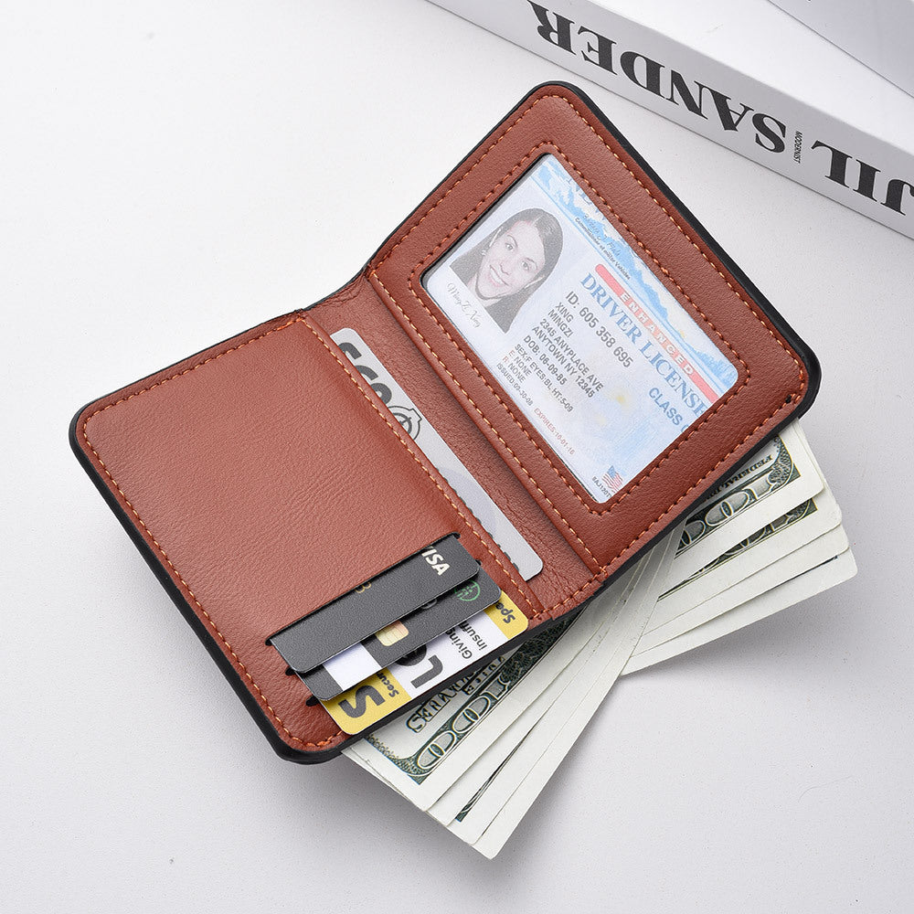 Portefeuille vertical pour hommes
